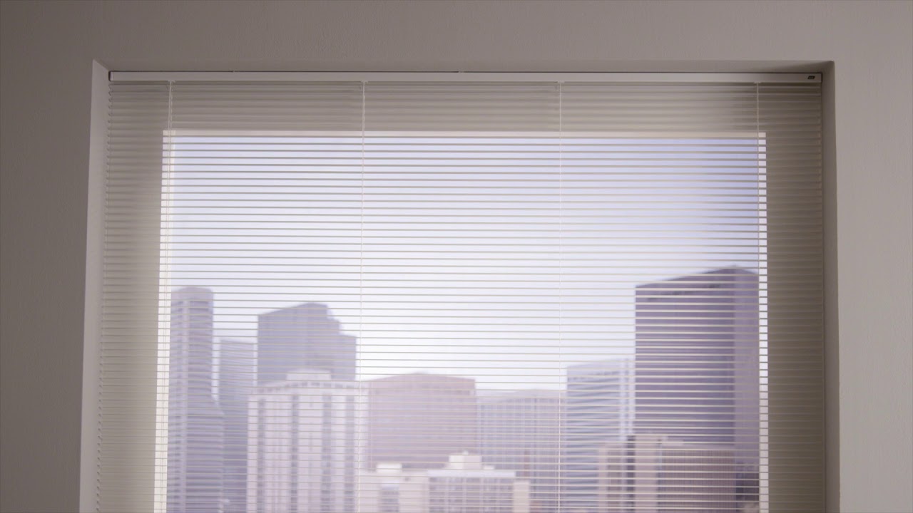 Luxaflex® Horizontale Jaloezieën met Powerview® Motorisation bediening