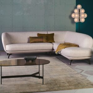 Leolux Flint hoekbank in modern interieur met modulaire opstelling