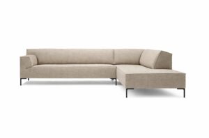 Design on Stock Bloq Dormeuse in het beige met onxy/zwarte poten